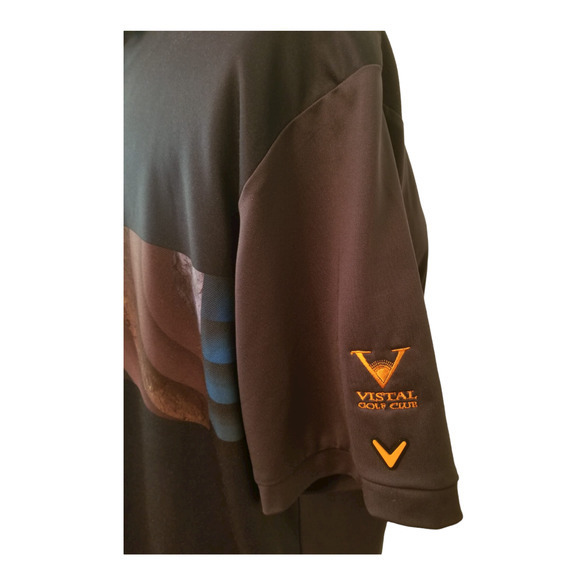 Callaway Men's Golf Polo Blue Shirt Size L, Length 30 in, Armpit to Armpit 24 in - Picture 6 of 6